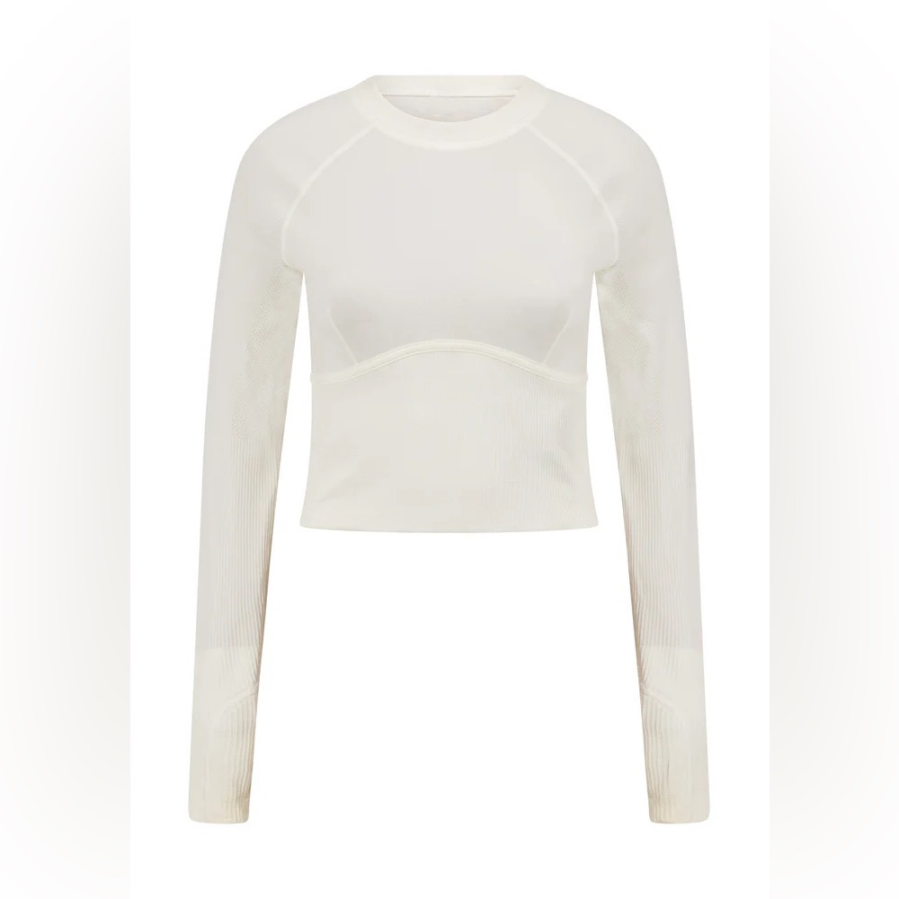 Lorna Jane Seamless Contour Cropped Long Sleeve Top